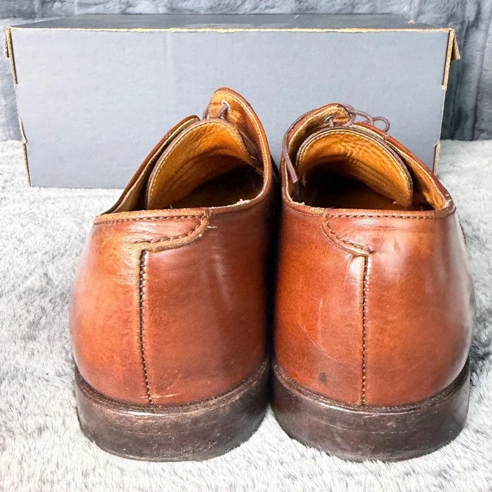 Cole Haan Mens 11 B Brown Leather Split Toe Derby Dress Shoes Made in USA 11826